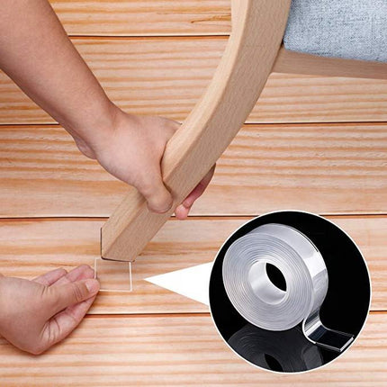Nano Magic Double-Sided Adhesive Tape – 1M x 3CM Premium Transparent Gel Grip