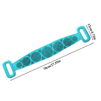 Soft Silicone Bath Belt Scrubber – Back & Body Exfoliating Brush for Men and Women
