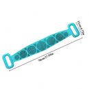 Soft Silicone Bath Belt Scrubber – Back & Body Exfoliating Brush for Men and Women