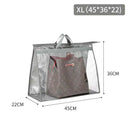 Closet Hanging Purse Organizer – XL Transparent Bag with Dustproof Cover