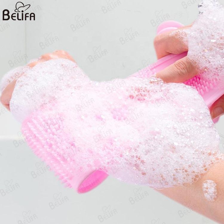 Soft Silicone Bath Belt Scrubber – Back & Body Exfoliating Brush for Men and Women