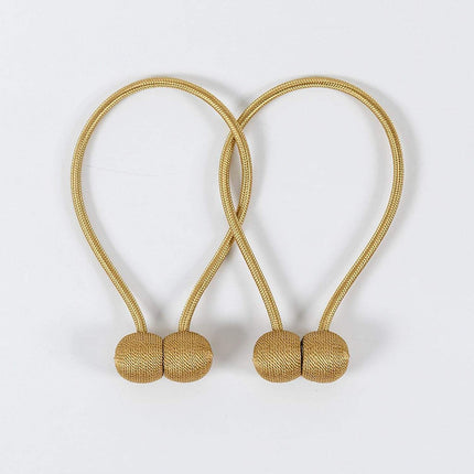 1 PCS Magnetic Curtain Tiebacks – 1 Pair Decorative Rope Holders for Home & Office Drapes