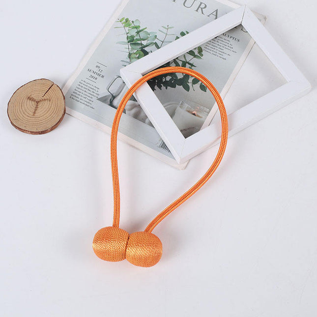 1 PCS Magnetic Curtain Tiebacks – 1 Pair Decorative Rope Holders for Home & Office Drapes