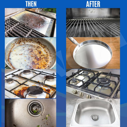 Kitchen Foam Cleaner – All-in-One Spray for Stove, Chimney, Gas Burner & Stainless Steel Surfaces