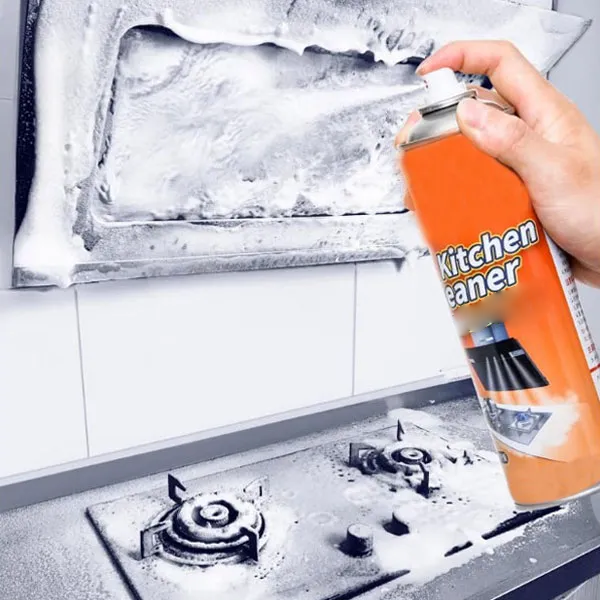 Kitchen Foam Cleaner – All-in-One Spray for Stove, Chimney, Gas Burner & Stainless Steel Surfaces