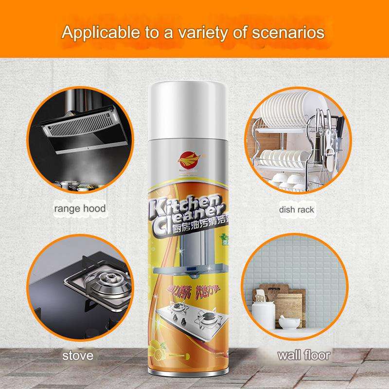 Kitchen Foam Cleaner – All-in-One Spray for Stove, Chimney, Gas Burner & Stainless Steel Surfaces