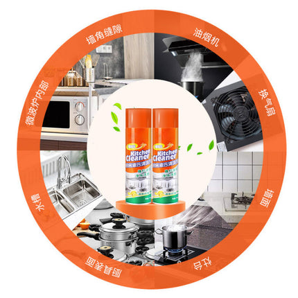 Kitchen Foam Cleaner – All-in-One Spray for Stove, Chimney, Gas Burner & Stainless Steel Surfaces