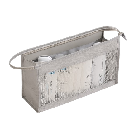 Travel Cosmetic & Bathroom Organizer – Air-Mesh Portable Toiletry Bag