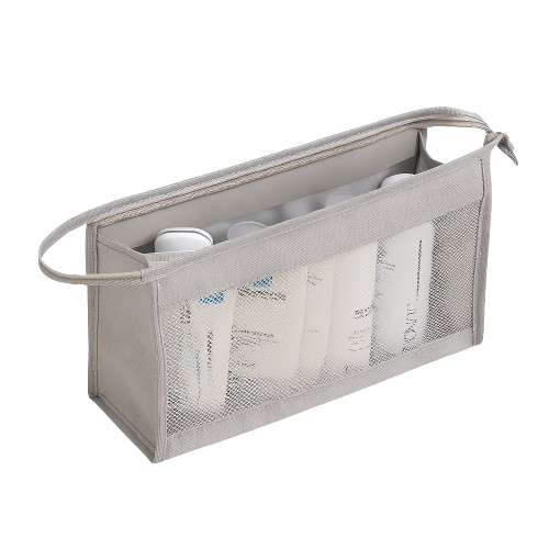 Travel Cosmetic & Bathroom Organizer – Air-Mesh Portable Toiletry Bag