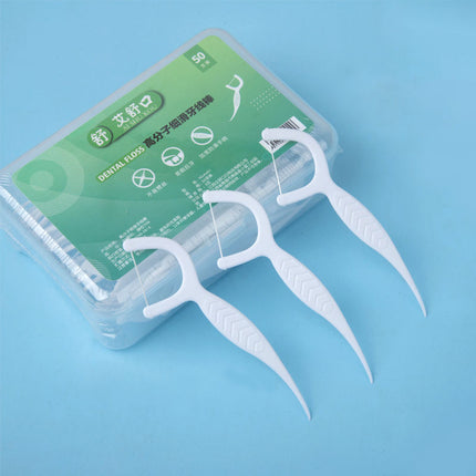 Premium Dental Floss Sticks (50 Pack)