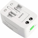 Universal International Plug Adapter-Compact All-in-One Charger for US, UK, EU, and AU