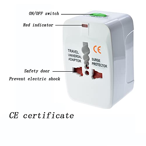 Universal International Plug Adapter-Compact All-in-One Charger for US, UK, EU, and AU