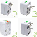 Universal International Plug Adapter-Compact All-in-One Charger for US, UK, EU, and AU