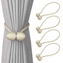 1 PCS Magnetic Curtain Tiebacks – 1 Pair Decorative Rope Holders for Home & Office Drapes