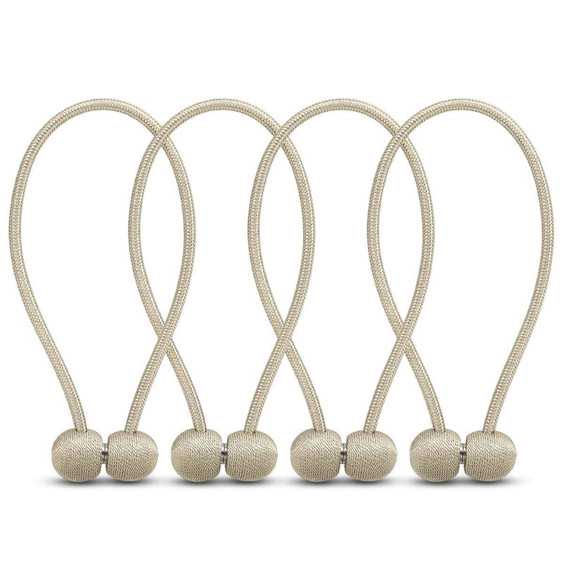 1 PCS Magnetic Curtain Tiebacks – 1 Pair Decorative Rope Holders for Home & Office Drapes