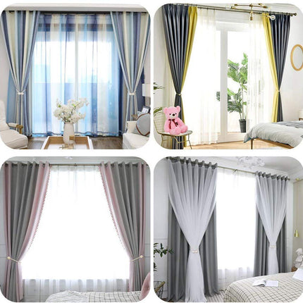 1 PCS Magnetic Curtain Tiebacks – 1 Pair Decorative Rope Holders for Home & Office Drapes