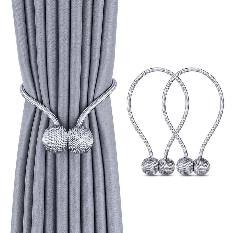 1 PCS Magnetic Curtain Tiebacks – 1 Pair Decorative Rope Holders for Home & Office Drapes