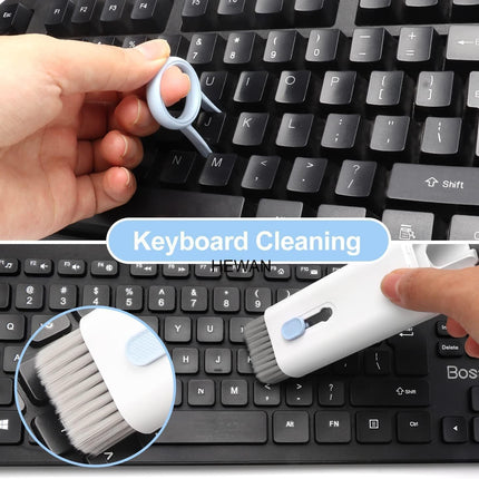 7-in-1 Cleaning Brush Kit-Perfect for Keyboard, Laptop, Earbuds & More