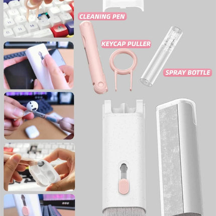 7-in-1 Cleaning Brush Kit-Perfect for Keyboard, Laptop, Earbuds & More