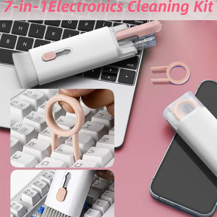 7-in-1 Cleaning Brush Kit-Perfect for Keyboard, Laptop, Earbuds & More