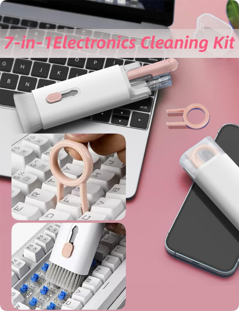 7-in-1 Cleaning Brush Kit-Perfect for Keyboard, Laptop, Earbuds & More