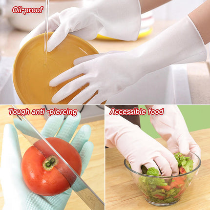 Premium Reusable Rubber Gloves – Waterproof Hand Protection for Cleaning, Dishwashing & Gardening