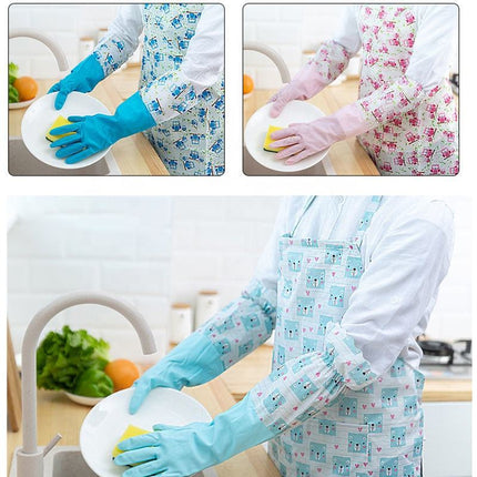 Premium Reusable Rubber Gloves – Waterproof Hand Protection for Cleaning, Dishwashing & Gardening