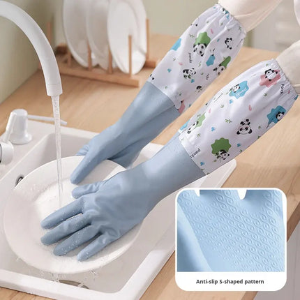 Premium Reusable Rubber Gloves – Waterproof Hand Protection for Cleaning, Dishwashing & Gardening