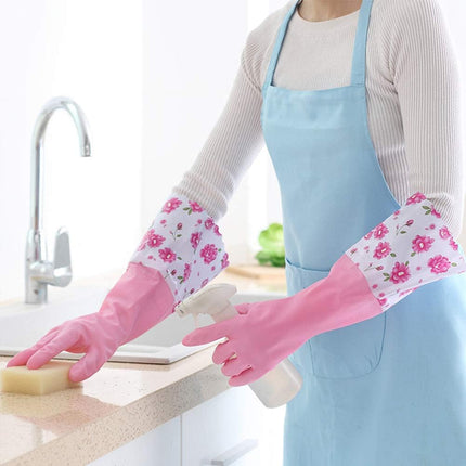 Premium Reusable Rubber Gloves – Waterproof Hand Protection for Cleaning, Dishwashing & Gardening