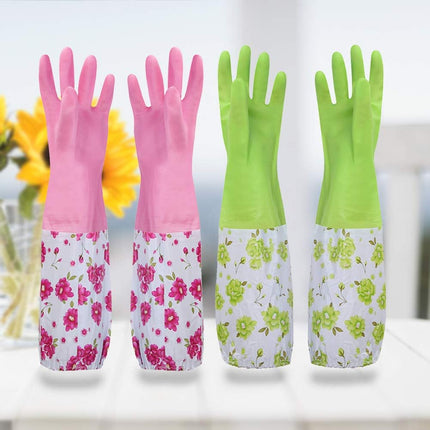 Premium Reusable Rubber Gloves – Waterproof Hand Protection for Cleaning, Dishwashing & Gardening