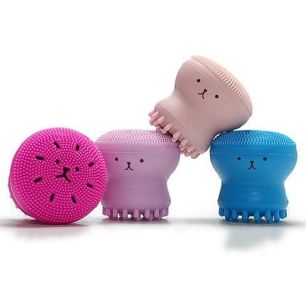 Octopus Shape Silicone Face Cleansing Brush – Deep Cleansing Facial Scrubber & Massage Tool