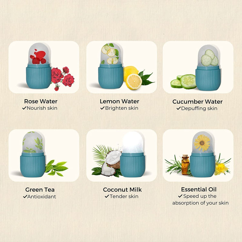 Ice Roller Massager – Face, Neck & Body Care Tool for Glowing Skin