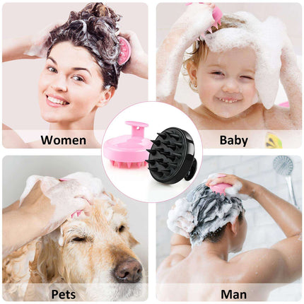 Silicone Scalp Massager Shampoo Brush – Exfoliating Hair Growth 1 PCS