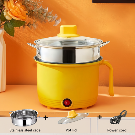 1.8L Mini Electric Cooker – Portable Non-Stick Travel Pot for Rice, Ramen & Pasta (Multi-Functional Quick Cooker)
