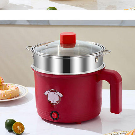 1.8L Mini Electric Cooker – Portable Non-Stick Travel Pot for Rice, Ramen & Pasta (Multi-Functional Quick Cooker)