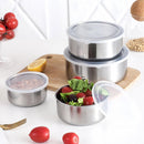 5 Pcs Stainless Steel Food Storage Box Set – Airtight, Leak-Proof Kitchen Containers