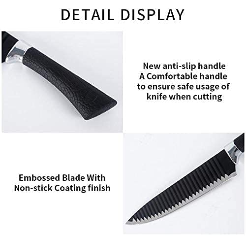 6-Piece Kitchen Knife Set with Scissors – Perfect for Chefs & Cooking