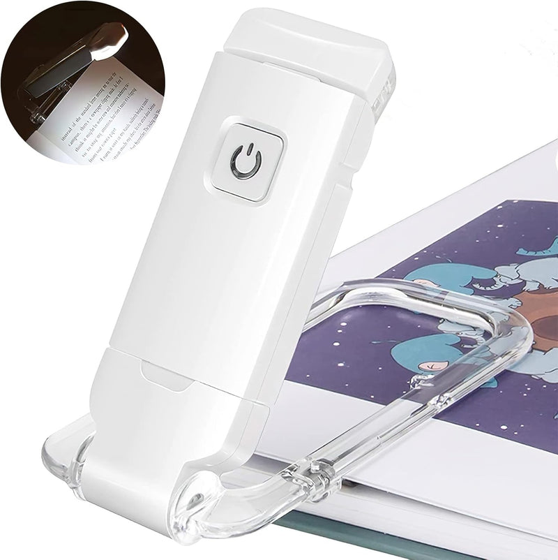 LED Book Reading Light – USB Rechargeable, Adjustable Brightness, Eye-Friendly Design