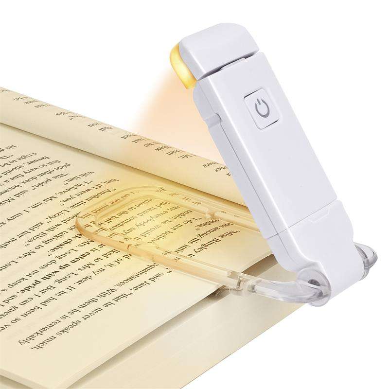 LED Book Reading Light – USB Rechargeable, Adjustable Brightness, Eye-Friendly Design
