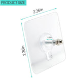 Adhesive Hooks – 4 Pcs Reusable Wall Hangers for Home & Kitchen