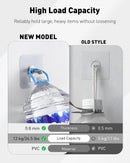 Adhesive Hooks – 4 Pcs Reusable Wall Hangers for Home & Kitchen