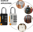 4-Digit Combination Padlock – Waterproof Mini Security Lock for Travel