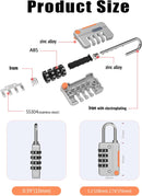 4-Digit Combination Padlock – Waterproof Mini Security Lock for Travel