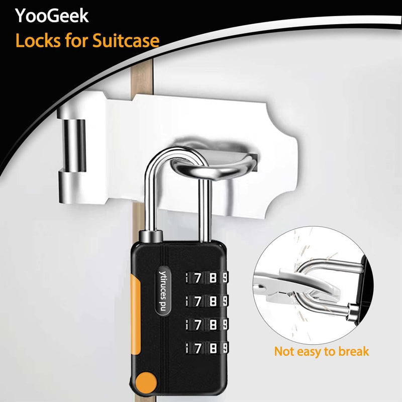 4-Digit Combination Padlock – Waterproof Mini Security Lock for Travel
