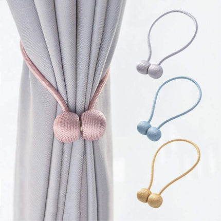 1 PCS Magnetic Curtain Tiebacks – 1 Pair Decorative Rope Holders for Home & Office Drapes