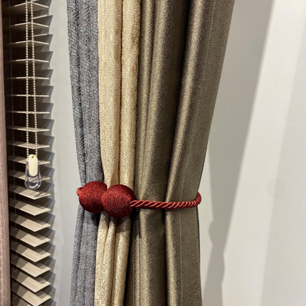 1 PCS Magnetic Curtain Tiebacks – 1 Pair Decorative Rope Holders for Home & Office Drapes