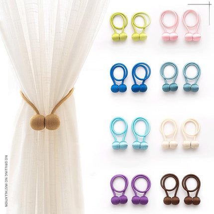1 PCS Magnetic Curtain Tiebacks – 1 Pair Decorative Rope Holders for Home & Office Drapes