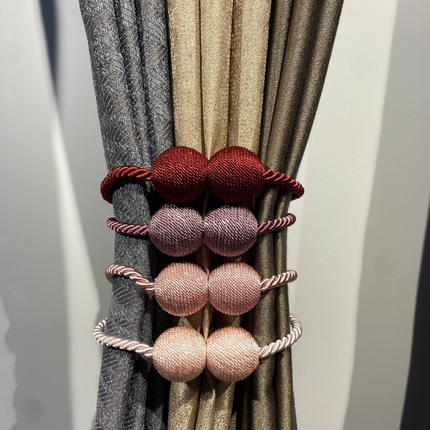 1 PCS Magnetic Curtain Tiebacks – 1 Pair Decorative Rope Holders for Home & Office Drapes