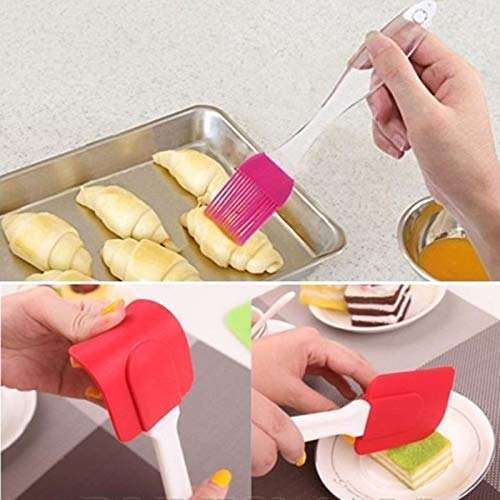 Premium Silicone Spatula & Oil Brush Set – 2-Piece, 28 cm Non-Stick Heat-Resistant Kitchen Tools