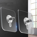 Adhesive Hooks – 4 Pcs Reusable Wall Hangers for Home & Kitchen